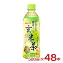 アウトレット サンガリア 一休茶屋 あなたの抹茶入り玄米茶 ペット 500ml 48本 お茶 賞味期限間近 訳あり 送料無料