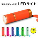【ポイントアップ中!】 夜中でも見つけやすい 蓄光ボディ 防災 LEDライト 懐中電灯 カラフルでカワイイ ギフト 単4電池 3本 120ルーメン
