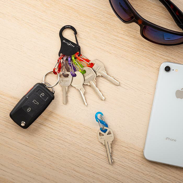 NITE-IZEキーラックカラビナキーホルダー新色ナイトアイズKEYRACK