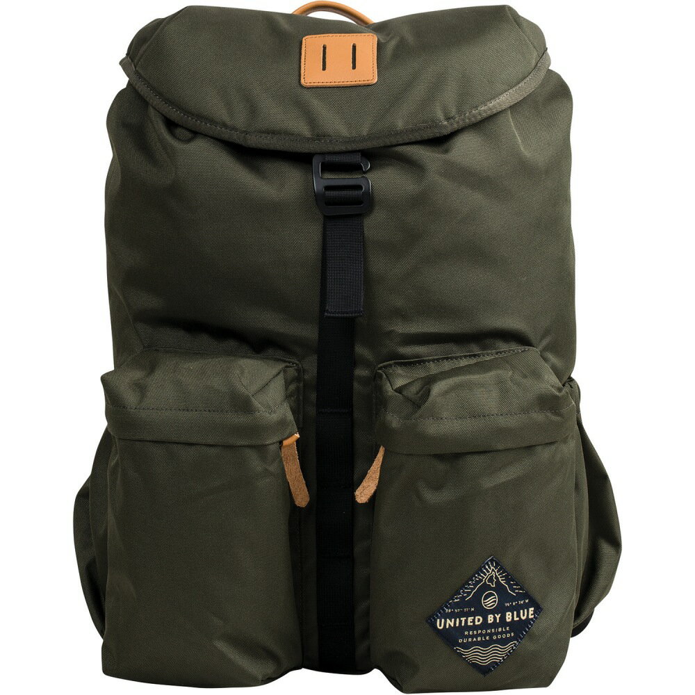 公式 ユナイテッドバイブルー バッグ United By Blue 30L Base Backpack Olive バックパック リュック 男女 ユニセックス メンズ レディース トレッキング 山登り 撥水加工 軽量 オリーブ