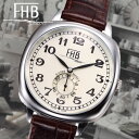 fhb 腕時計 FHB LIAM F901-SWA エフエイチビー リアム シリーズ 腕時計 メンズ ブランド時計 レザーベルト 革ベルト 革腕時計 レトロ アンティーク クッション型 四角 39mm アナログ スモールセコンド fhb リアム アナログ 2針 腕時計 レディース ギフト 正規品 ヴィンテージ