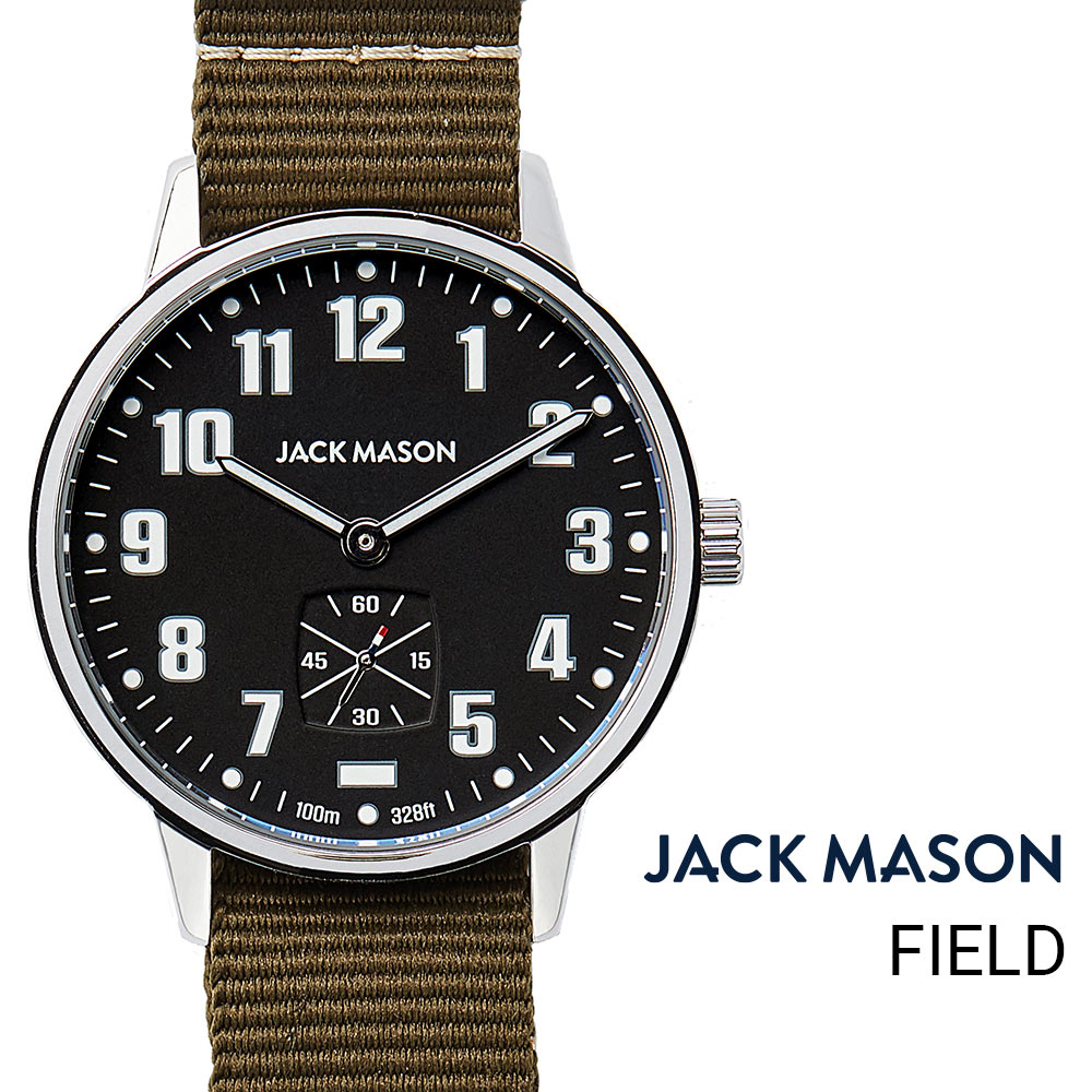 公式 ジャックメイソン 腕時計 JACK MASON FIELD フィールド JM-F401-003 CAMP キャンプ メンズ レディース クオーツ NATOナイロンベルト 日本製ムーブメント ステンレススチールケース 10気圧防水 男性 女性 ギフト 贈り物