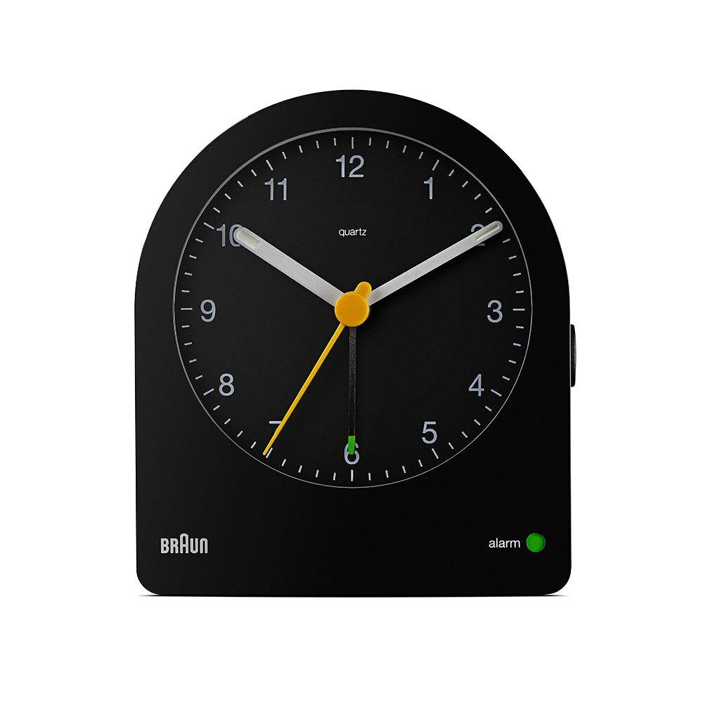 アナログクロック ブラウン 置き時計 BRAUN Analog Alarm Clock BC22B ブラック アラームクロック テーブルクロック 卓上 時計 アナログ クロック 目覚まし時計 スヌーズ ライト クォーツ めざまし時計 ブランド ギフト トラベルクロック インテリア 新生活 引っ越し [2]