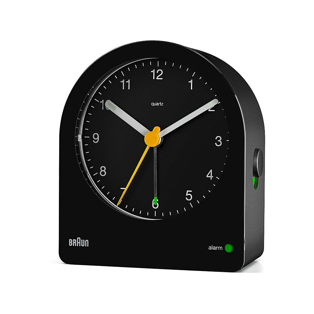 アナログクロック ブラウン 置き時計 BRAUN Analog Alarm Clock BC22B ブラック アラームクロック テーブルクロック 卓上 時計 アナログ クロック 目覚まし時計 スヌーズ ライト クォーツ めざまし時計 ブランド ギフト トラベルクロック インテリア 新生活 引っ越し [3]