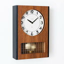 シャンブル 振り子時計 CHAMBRE BC PENDULUM CLOCK WALNUT CH-051WN 静か 音がしない 木製 クロック 壁掛け時計 おしゃれ 壁掛け時計 静音 兼用 レトロ モダン 振り子 日本製 置き時計 スクエア型 ウッド ウォールクロック インテリア アンティーク 新生活 引っ越し 3