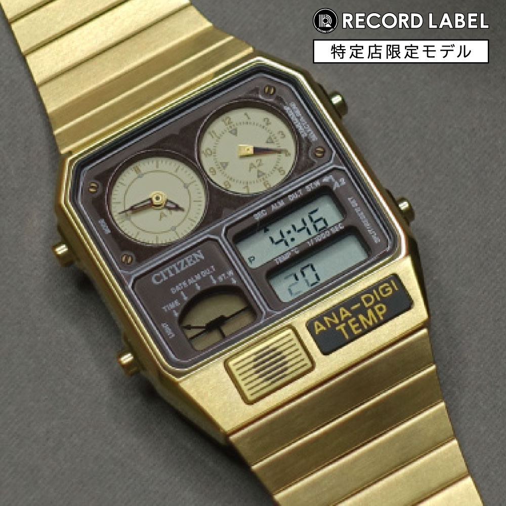 腕時計, メンズ腕時計  CITIZEN RECORD LABEL ANA-DIGI TEMP JG2103-72X 