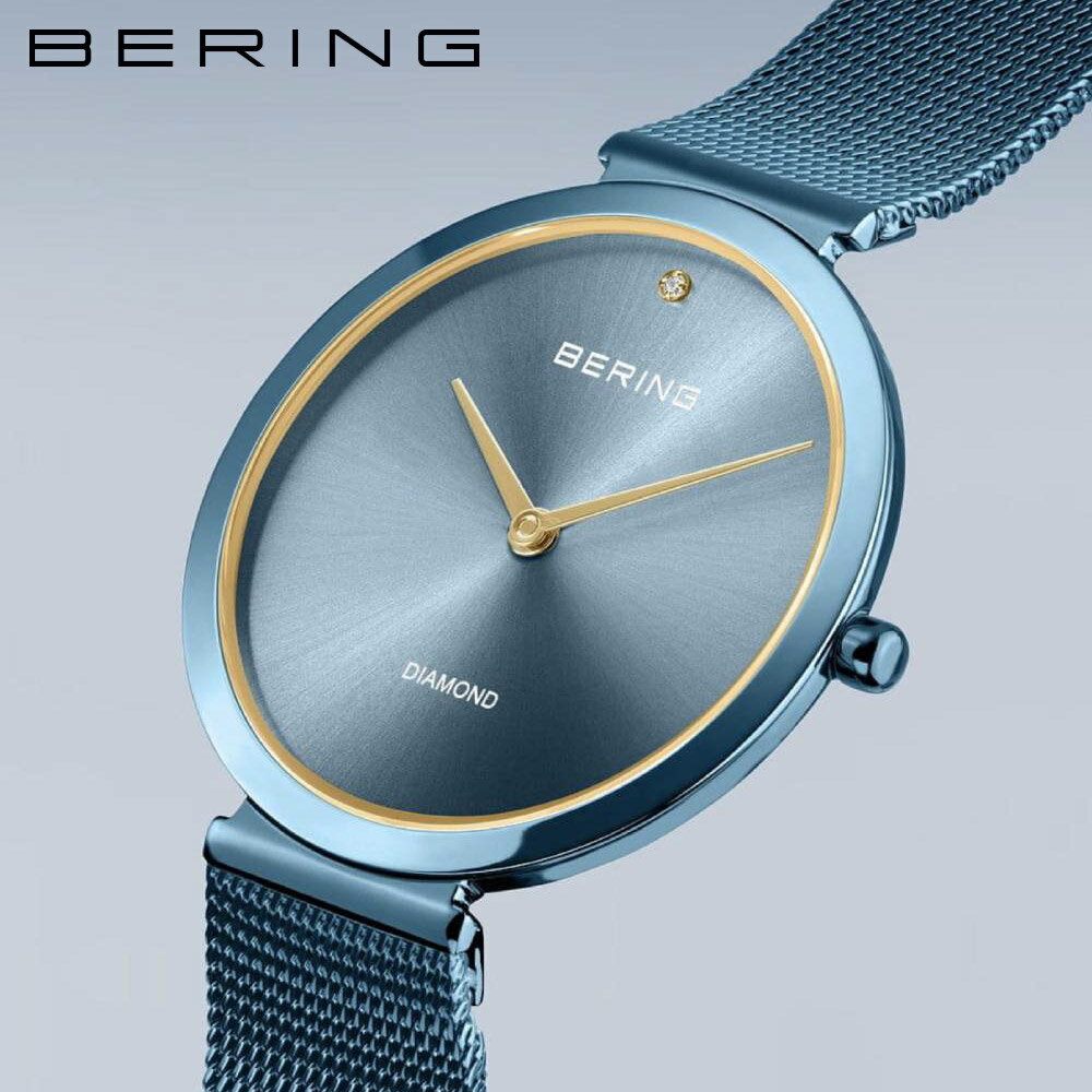 BERING ベーリング 腕時計 レディース BERING time to care Glossy blue 18132-charity1 ベーリング チェンジ チャリティー ウォッチ クォーツ ブランド 時計 ステンレス メッシュ アナログ ベーリング グロッシーブルー クォーツ 正規品 ギフト TWS 東京ウォッチスタイル