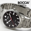 公式 ボッチア 腕時計 ボッチアチタニウム BOCCIA TITANIUM Sports スポーツ 3650-02 メンズウォッチ ドイツ サファイアクリスタル ピュアチタニウム 軽量 レザーベルト 軽量 防水 シルバー SILVER 正規取扱店 TWS 東京ウォッチスタイル ラッピング ギフト プレゼント 記念日