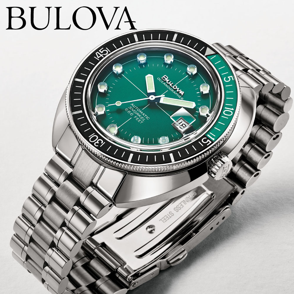 BULOVA 腕時計 BULOVA Archives Series 96B322 ブローバ アーカイブシリーズ 腕時計 メンズ オートマウォッチ 自動巻き オートマチック 機械式 メカニカル ブローバ オーシャノグラファー デビルダイバー 41mm ギフト 男性 彼氏 ステンレス メタル 防水 日付 ダイバー時計