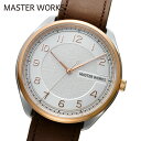 マスターワークス 腕時計 メンズ MASTER WORKS Quattro 003 MW06SRS-ECDBO8 クォーツ アナログ 3針 シンプル 39mm ...