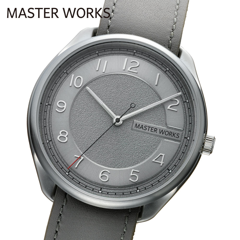 マスターワークス 腕時計 メンズ MASTER WORKS Quattro 003 MW06SU-ECGYG8 クォーツ アナログ 3針 シンプル 39mm レ...
