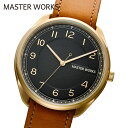 マスターワークス 腕時計 メンズ MASTER WORKS Quattro 003 MW06YB-ECLBO8 クォーツ アナログ 3針 シンプル 39mm レザーベルト 革ベルト マスターワークス クアトロ 003 メンズウォッチ 日本製