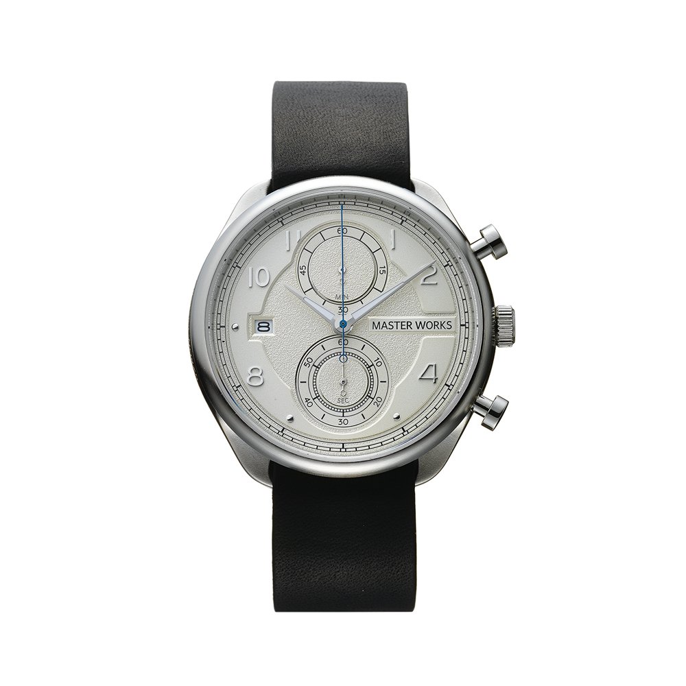マスターワークス 腕時計 メンズ MASTER WORKS Quattro 002 MW07SI-EDBKG8 クォーツ クロノグラフ ストップウォッチ 41mm 日付 カレンダー レザーベルト 革ベルト マスターワークス クアトロ 002 メンズウォッチ