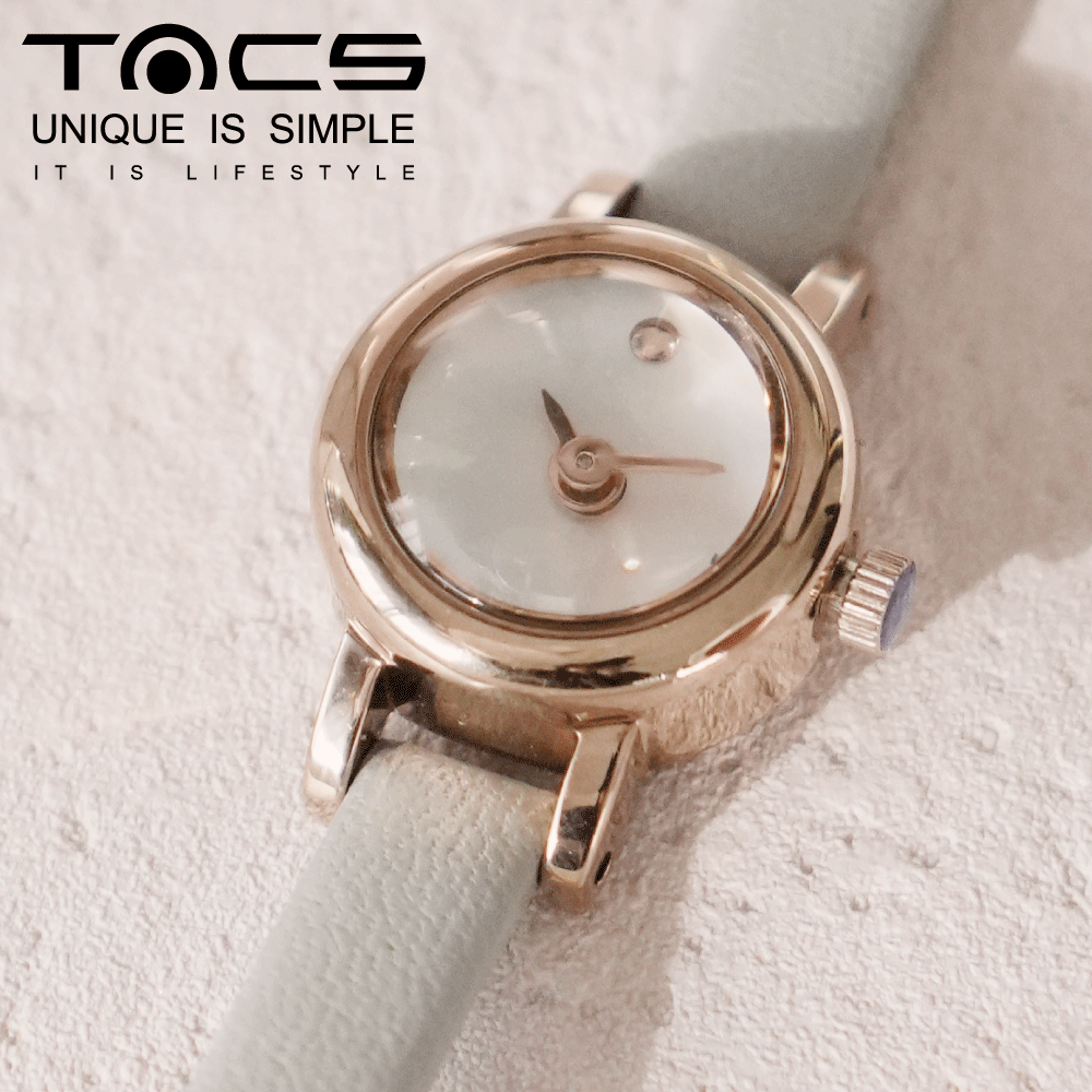 腕時計 レディース タックス 時計 TACS PEARL TS2201B タックス パール 小ぶり 華奢 細い 軽量 可愛い レザーベルト 革ベルト ファッションウォッチ
