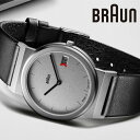 ブラウン腕時計 BRAUN Watch AW50 腕時計 メンズ カジュアル レザーベルト 革ベルト 日付 カレンダー メンズウォッチ ブラック ギフト 男性 彼氏 プレゼント おすすめ 誕生日 就職 仕事