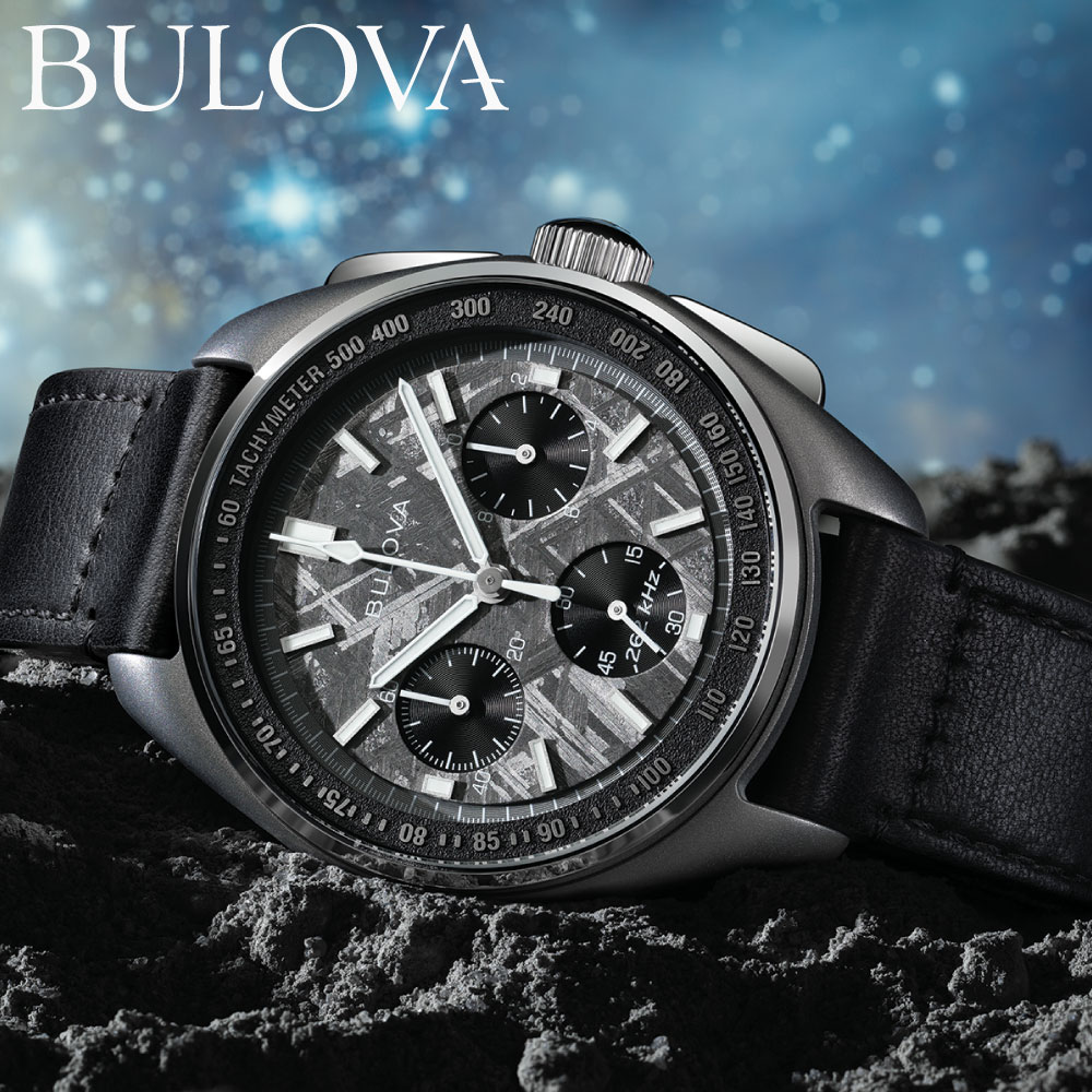 ブローバ 腕時計 メンズ ローバ 腕時計 メンズ BULOVA Archives Series Lunar Pilot Chronograph 96A312 ブローバ アーカイブ ルナ パイロット クロノグラフ 43.5mm レザーベルト ブラック 限定モデル