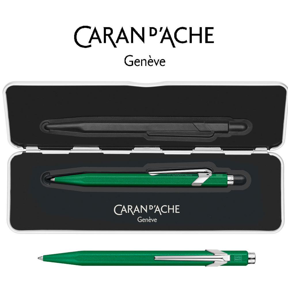 カランダッシュ ボールペン Caran d'Ache 849 カラーマットX ボールペン スリムパック入り カランダッシュ 849 文具 ギフト ボールペン 筆記用具 ペン プレゼント カランダッシュ 文具 記念品 入学祝 卒業祝 就職 黒インク NF0849-734 グリーン Green 緑 9mm