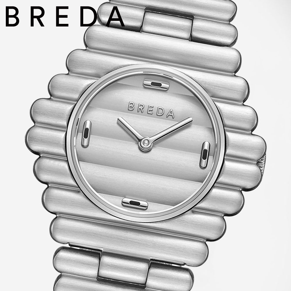 ブレダ 腕時計 BREDA CODA 1756B メンズ レディース シルバー