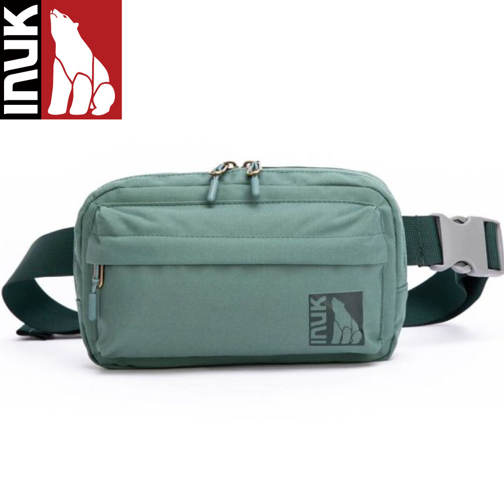 イヌーク バッグ INUK BAG ボディバッグ レディース INUK FANNY PACK GREEN QUARTZ ボディバッグ 大容量 斜めがけ ウエストバッグ ウエストポーチ スポーツ 登山リュック キャンプ用品 鞄 かばん 収納 アウトドア グリーン ワンショルダーバッグ カジュアル INUK IKB2300914