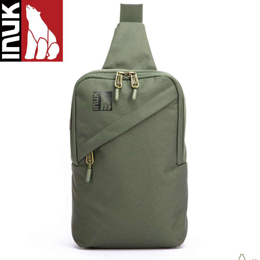 イヌーク バッグ INUK BAG ボディバッグ レディース きれいめ INUK FISHER RP MYRTLE GREEN ボディバッグ 大容量 斜めがけ ウエストバッグ ウエストポーチ スポーツ 登山リュック キャンプ用品 鞄 かばん 収納 アウトドア カーキ ワンショルダーバッグ INUK IKB2350437