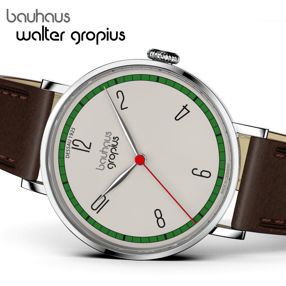 Bauhaus Walter Gropius (バウハウス・ヴァルター・グロピウス) ニューバウハウス デッサウ1925シリーズ メンズ ユニセックス腕時計 WGN004-01