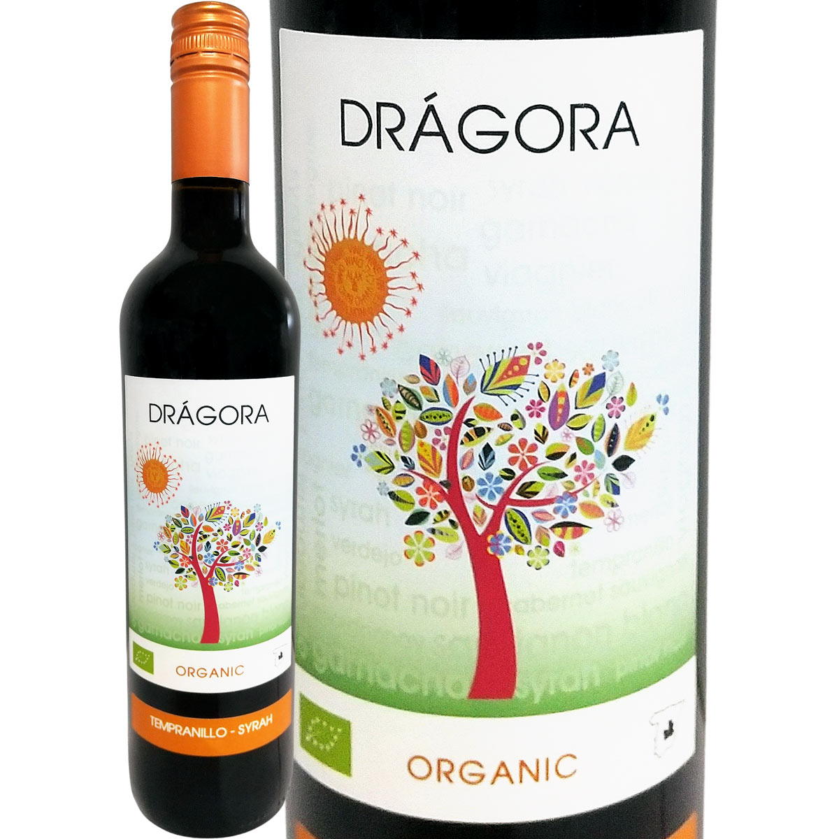 ドラゴラ・オーガニック・テンプラニーリョ・シラー（最新ヴィンテージでのお届け）スペイン 赤ワイン 750ml ミディアムボディ オーガニック 有機栽培 認証 自然派 ラマンチャ 古木 EU CAAE VEGAN
