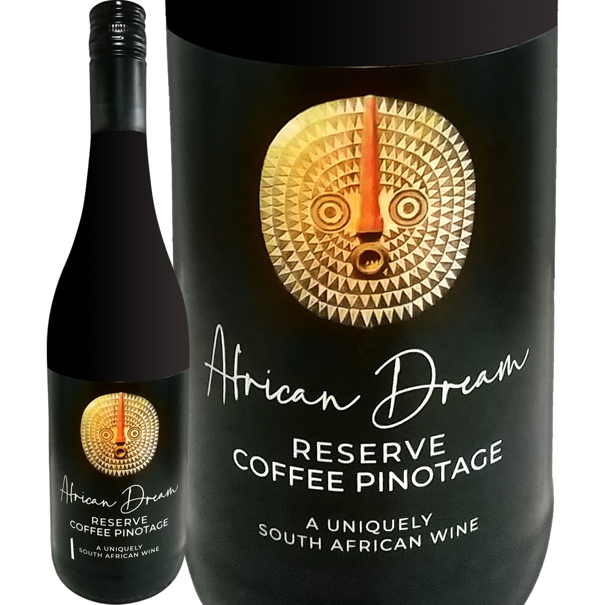 ※在庫表示数限りです。 African Dream Reserve Coffee Pinotage 2020 ■色・容量：赤750ml(スクリューキャップ使用） ■ALC：14.5% ■ブドウ品種：ピノタージュ89％、メルロー11％ ■産地：南アフリカ、西ケープ ■味わい：辛口 ■ラベル表示：酸化防止剤（亜硫酸塩） なんと芳醇！香ばしい焙煎珈琲の香が立ち上るワインが入荷しました！ 当店独自輸入による、南アフリカ産ピノタージュを使ったとても個性的なワインです！ 南アの赤といえば、なんといってもピノタージュです。栽培面積では、カベルネやシラーズに次いで3位ですが、南アのステレンボッシュ大学のブドウ学の教授が1925年にピノ・ノワールとサンソーを掛け合わせて誕生したハイブリッド品種だからです。 サンソーのもつ逞しさとピノ・ノワールのもつ繊細さが感じられ、フルーティーで軽やかなものから重厚なワインまで土壌や気候、熟成方法などにより様々なタイプの味わいとなりますが、今回ご紹介するのは、なんと焙煎コーヒーを思わせるリッチで芳醇なタイプのワイン！。世界的にも南アのコーヒー・ピノタージュは人気で、一度飲むとその味わいに驚いていただけると思います！ コーヒー・ピノタージュは、コーヒーのフレーバーをつけているのではなく、ローストオーク加工をしたタンクで発酵させる独特な手法で造ることでロースト香が強くなり、果実の厚みとあいまってコーヒーのようなニュアンスの味わいになります。 その味わいは、 『香りはコーヒーやチョコレート、ブラックベリー、プラムなど。口に含むと芳醇なフレーバーが一気に広がります。アタックは甘く、ミルクチョコレートのような滑らかなテクスチャーでトースト香やブルーベリー、プラムなどのふんだんな果実のフレーバーも厚みがあります。ワインだけで楽しんでいただけますが、韓国焼き肉をはじめしっかりとした味付けの肉料理やチョコレートなどのデザートともあいます。』 ぜひお楽しみください。 関連商品アフリカン・ドリーム・ピノタージュ　2020【南アフリカ】【赤ワイン】...リーベック・カベルネ・ソーヴィニョン　2021【南アフリカ共和国】【赤...ハニー・ビー・シラーズ・ヴィオニエ（最新ヴィンテージ）【南アフリカ】【...1,628円1,628円1,375円バリスタ・ピノタージュ　（最新ヴィンテージ）【南アフリカ共和国】【赤ワ...ガブリエル・マルティネス・フミーリャ　2019【スペイン】【赤ワイン】...マン・トライ・ピノタージュ 2020【南ア ラグビー ワールドカップ記...1,738円2,310円1,628円ステラー・ムーンライト・オーガニック・シラーズ・メルロー（最新ヴィンテ...ボセト・デ・エクソプト・リオハ　2021【スペイン】【パーカー92点】...アッポローニオ・サリーチェ・サレンティーノ・ロッソ 2020【イタリア...1,298円2,310円2,288円ラヴィア・プラス・オーガニック　2016スペイン 赤ワイン ミディアム...グラミネータ・アラスコ・トスカーナ・ロッソ 2019...チャーマー・サウスアイランド・ピノ・ノワール2019【750ml 赤ワ...2,288円2,178円2,178円当店独自輸入！世界的にも大人気の芳醇で香り高いコーヒーを思わせるコーヒーピノタージュ！ 南アで150年以上続く老舗の造り手[アラベラ］が造る個性ゆたかな果実味!! ローストオーク加工した樽で発酵させることにより造られる芳醇でミルクチョコレートを思わせるフレーバーも魅力！ 一度飲めばその魅力にはまる唯一無二の味わいです！ [アフリカン・ドリーム・リザーヴ・コーヒー・ピノタージュ　2020] なんと芳醇！香ばしい焙煎珈琲の香が立ち上るワインが入荷しました！ 当店独自輸入による、南アフリカ産ピノタージュを使ったとても個性的なワインです！ 南アの赤といえば、なんといってもピノタージュです。栽培面積では、カベルネやシラーズに次いで3位ですが、南アのステレンボッシュ大学のブドウ学の教授が1925年にピノ・ノワールとサンソーを掛け合わせて誕生したハイブリッド品種だからです。 サンソーのもつ逞しさとピノ・ノワールのもつ繊細さが感じられ、フルーティーで軽やかなものから重厚なワインまで土壌や気候、熟成方法などにより様々なタイプの味わいとなりますが、今回ご紹介するのは、なんと焙煎コーヒーを思わせるリッチで芳醇なタイプのワイン！。世界的にも南アのコーヒー・ピノタージュは人気で、一度飲むとその味わいに驚いていただけると思います！ それが ［アフリカン・ドリーム・リザーヴ・コーヒー・ピノタージュ　2020］ コーヒー・ピノタージュは、フレーバーをつけているのではなく、ローストオーク加工をしたタンクで発酵させる独特な手法で造ることでロースト香が強くなり、果実の厚みとあいまってコーヒーのようなニュアンスの味わいになります。 造りだされてさほど長いわけではありませんが、瞬く間に人気となり、今や数多くの生産者がコーヒー・ピノタージュを造りだしています（名前はいろいろです）。 今回ご紹介するワインの造り手は、ロバートソン地区で1860年代から続く［アラベラ］。すでに150年以上、畑を持つ家族経営の造り手です。2005年にはセラーや醸造設備を一新し、それ以来ミケランジェロ・インターナショナル・ワイン・チャレンジなどで、何度も金賞やダブル・ゴールドなどを受賞している国際的にも評価された造り手です。 そのモットーは、「品質のいいワインというだけでは満足ではなく、最高のベストプライスで最高の品質のワインを届けること」。家族経営ということで、父と息子でワイナリーをきりもりしており、丁寧な造りが感じられるワインを造っています。 その味わいは、 『香りはコーヒーやチョコレート、ブラックベリー、プラムなど。口に含むと芳醇なフレーバーが一気に広がります。アタックは甘く、ミルクチョコレートのような滑らかなテクスチャーでトースト香やブルーベリー、プラムなどのふんだんな果実のフレーバーも厚みがあります。ワインだけで楽しんでいただけますが、韓国焼き肉をはじめしっかりとした味付けの肉料理やチョコレートなどのデザートともあいます。』 ぜひお楽しみください。