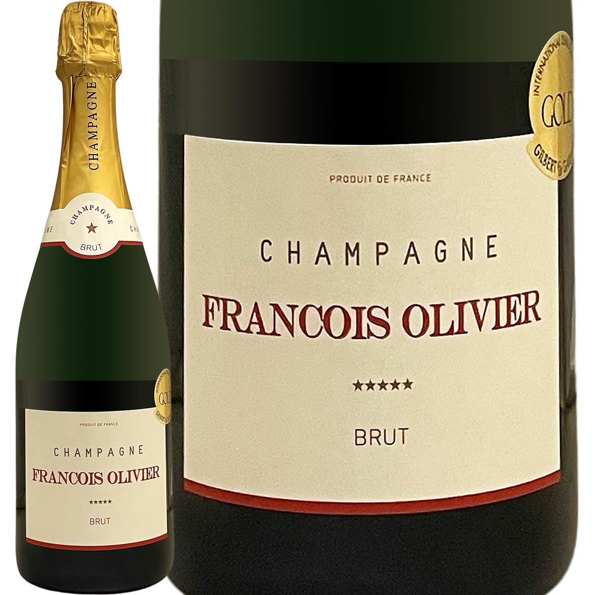 シャンパーニュ・フランソワ・オリヴィエ・ブリュット【シャンパン】【フランス】【スパークリング】【750ml】【Francois Olivier】【金賞】