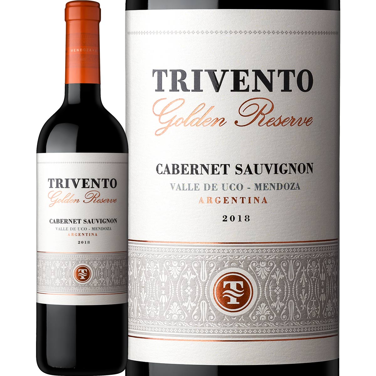 トリヴェント・ゴールデン・リザーブ・カベルネ・ソーヴィニョン　2018　アルゼンチン　メンドーサ　赤ワイン 辛口 750ml