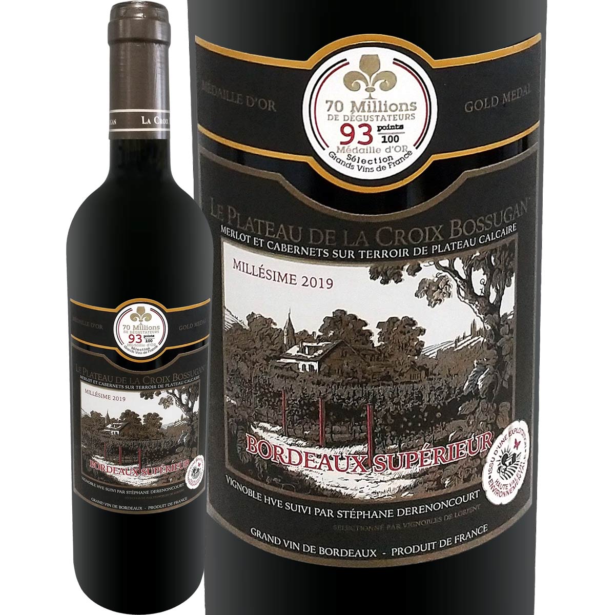 ル・プラトー・ド・ラ・クロワ・ボスガン 2019【フランス 】【金賞ボルドー】【750ml】