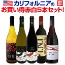 【送料無料】超お買い得!当店独自輸入のピノ&シャルドネが入った!カリフォルニアのお買い得赤白5本セット!(4)