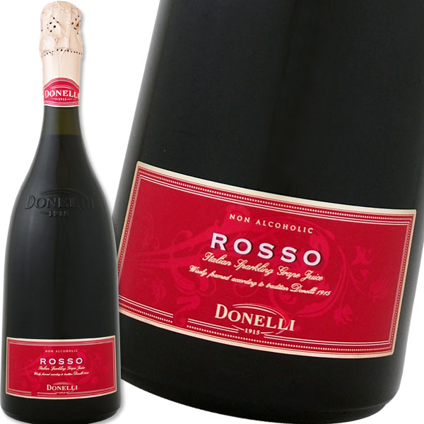 スパークリング ジュース ドネリ グレープ・スパークリング・ロッソ【ノンアルコール】【アルコール分0.05%未満】【ジュース】
