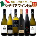 【マラソン限定全品10%OFFクーポン+P10】【送料無料】1本あたり約1100円(税別)≪カルーソ&ミニーニ≫シチリアワイン6本セット!