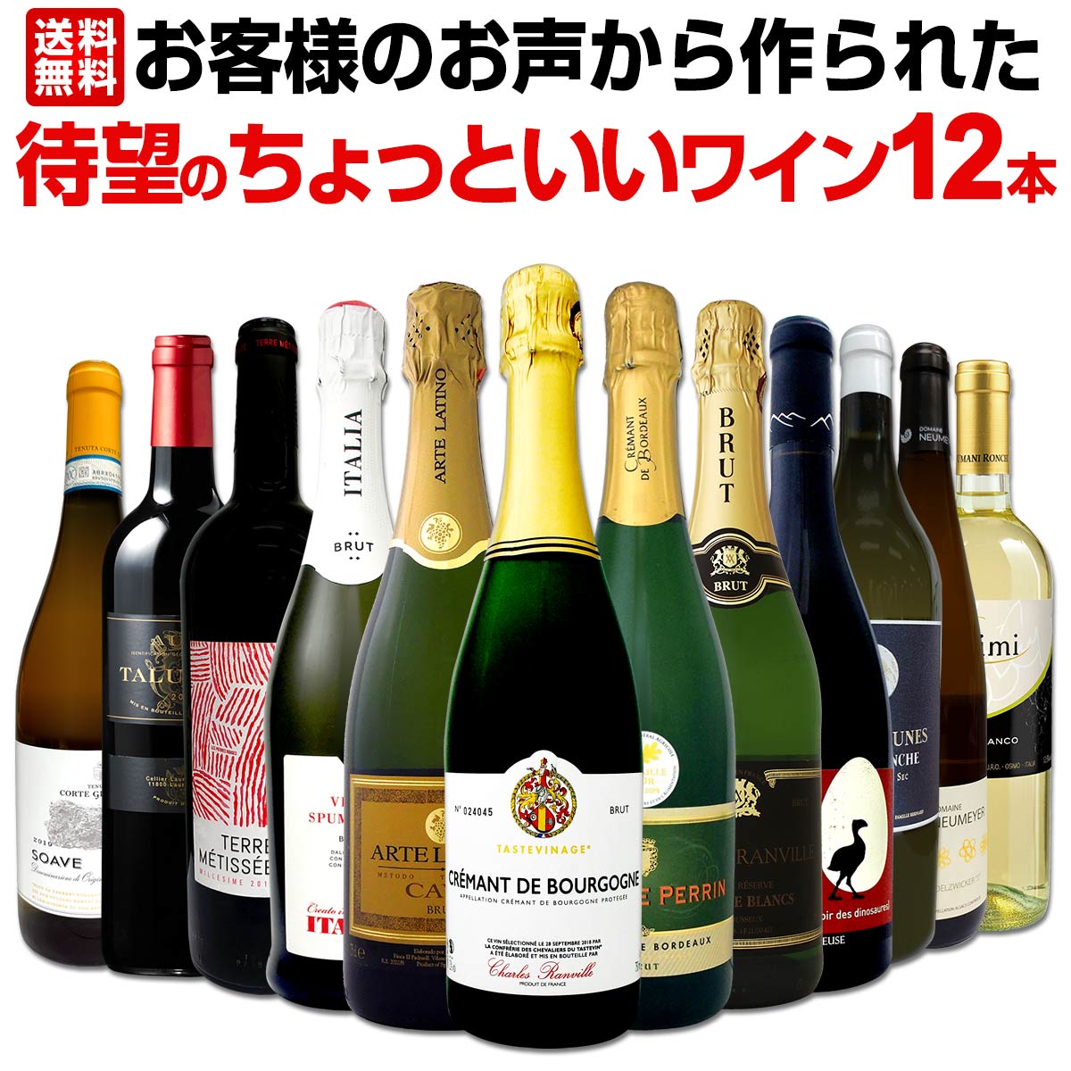 【送料無料】お客様のお声から作られた待望のちょっといいワイン12本セット！ お中元 お歳暮 御中元 御中元ギフト 中元 中元ギフト お酒