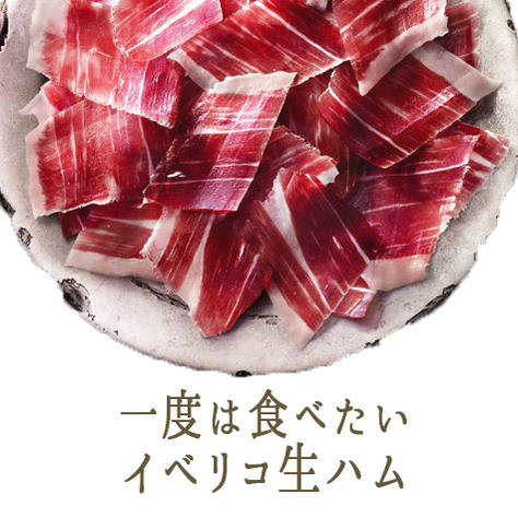 生ハム イベリコ豚　ベジョータ　生ハム　スライス　24ヵ月熟成　【100g】　prosciutto　＜スペイン産＞【冷蔵品】