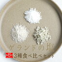 ★P5倍 20日20時-27日1:59まで★ 《送料無料 ゆうパケット》ブルターニュ ゲランドの塩 食べ比べ 3種セット グロセル(粗塩) フルールドセル セ...