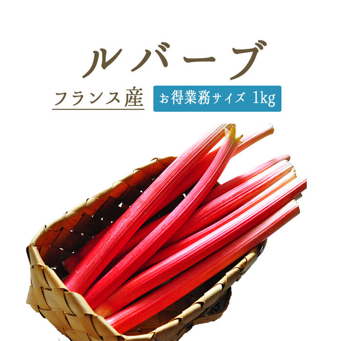 ルバーブ　rhubarb　西洋野菜　ジャムやタルトに＜フランス＞　【業務用　お得サイズ　1kg】