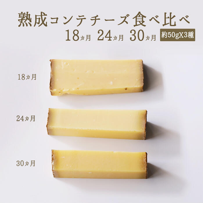 コンテ　チーズ　食べ比べ　熟成期間　3種（18カ月/24カ月/30カ月）　　＜フランス産＞　