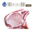 【フレッシュ 冷蔵】 ガリシア 栗豚(くりぶた) 骨付きロース ロースステーキ (ポークチョップ) <スペイン産> 【約300-400g】【冷蔵品/冷凍・常温品...