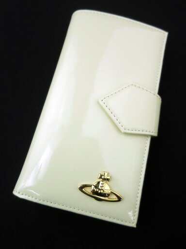 Vivienne Westwood / ミニ長財布 4733VW118 エナメル ヴィヴィアンウエストウッド クリーム B16581_2504 Vivienne Westwood / ミニ長財布 4733VW118 エナメル ヴィヴィアンウエストウッド クリーム B16581_2504