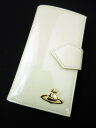 Vivienne Westwood / ミニ長財布 4733VW118 エナメル ヴィヴィアンウエストウッド クリーム B16593_2504