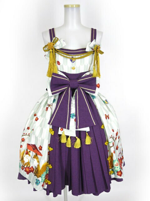 【中古】Metamorphose / 春告げ鳥の恋うららプリーツジャンパースカート メタモルフォーゼタンドゥフィーユ B31290_2102