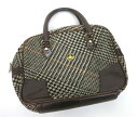 【中古】Vivienne Westwood / エナメルオーブボタン千鳥格子ツイードバッグ ヴィヴィアンウエストウッド B36882_2306