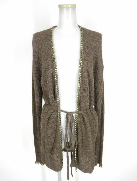 【中古】Jean Paul GAULTIER FEMME / チェーン編み込みニットカーディガン ジャンポールゴルチエフェム レディース B42992_2211