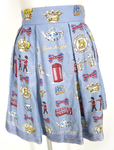 Rakuten - 【中古】Jane Marple / ロンドンプリント スカート ジェーンマープル B44294_2603