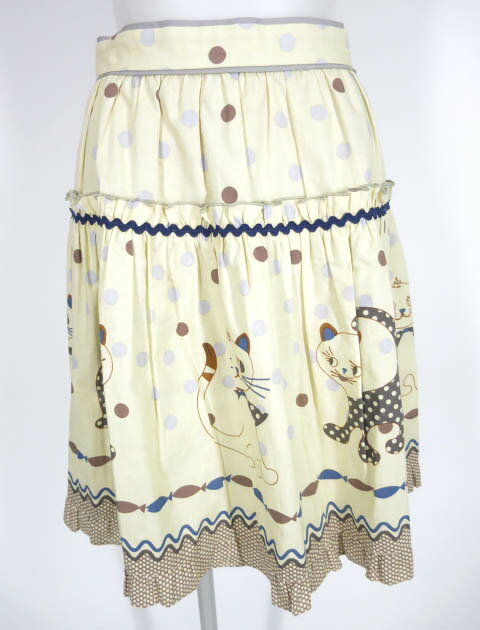 Rakuten - 【中古】 Jane Marple / チェルシーキャット スカート ジェーンマープル 猫 ドット 水玉 B47714_2603