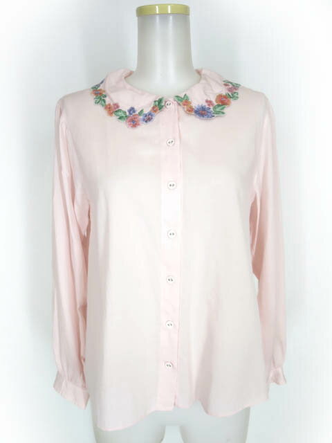  Jane Marple / フラワーエンブロイダリーカラーブラウス ジェーンマープル Flower embroidery collar blouse B53689_2404