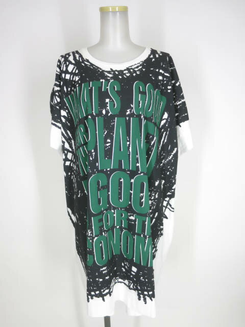 Vivienne Westwood RED LABEL CHOICE / ”What's good...” オーバーサイズ カットソー ヴィヴィアンウエストウッド レッドレーベル チョイス プルオーバー ワンピース B54456_2404