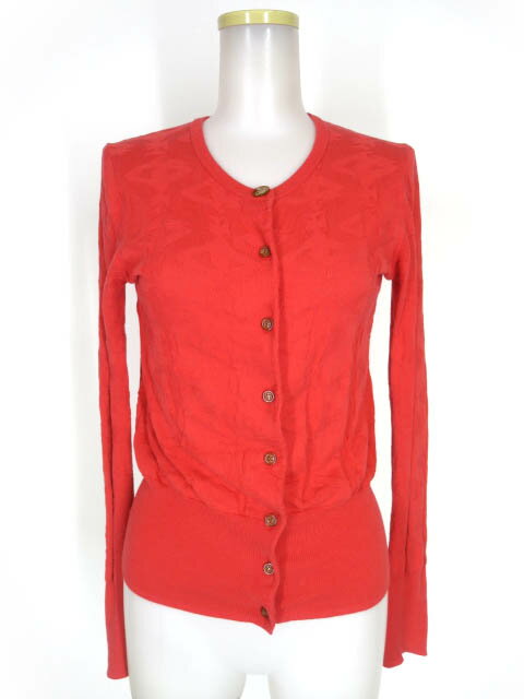 【中古】 Vivienne Westwood RED LABEL / オーブ柄ジャガードニットカーディガン ヴィヴィアンウエストウッド レッドレーベル B55062_2411