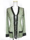 【中古】 Jean Paul GAULTIER FEMME / パワーネットカーディガン ジャンポールゴルチエフェム トライバル ペイズリー柄 B56149_2411(4)